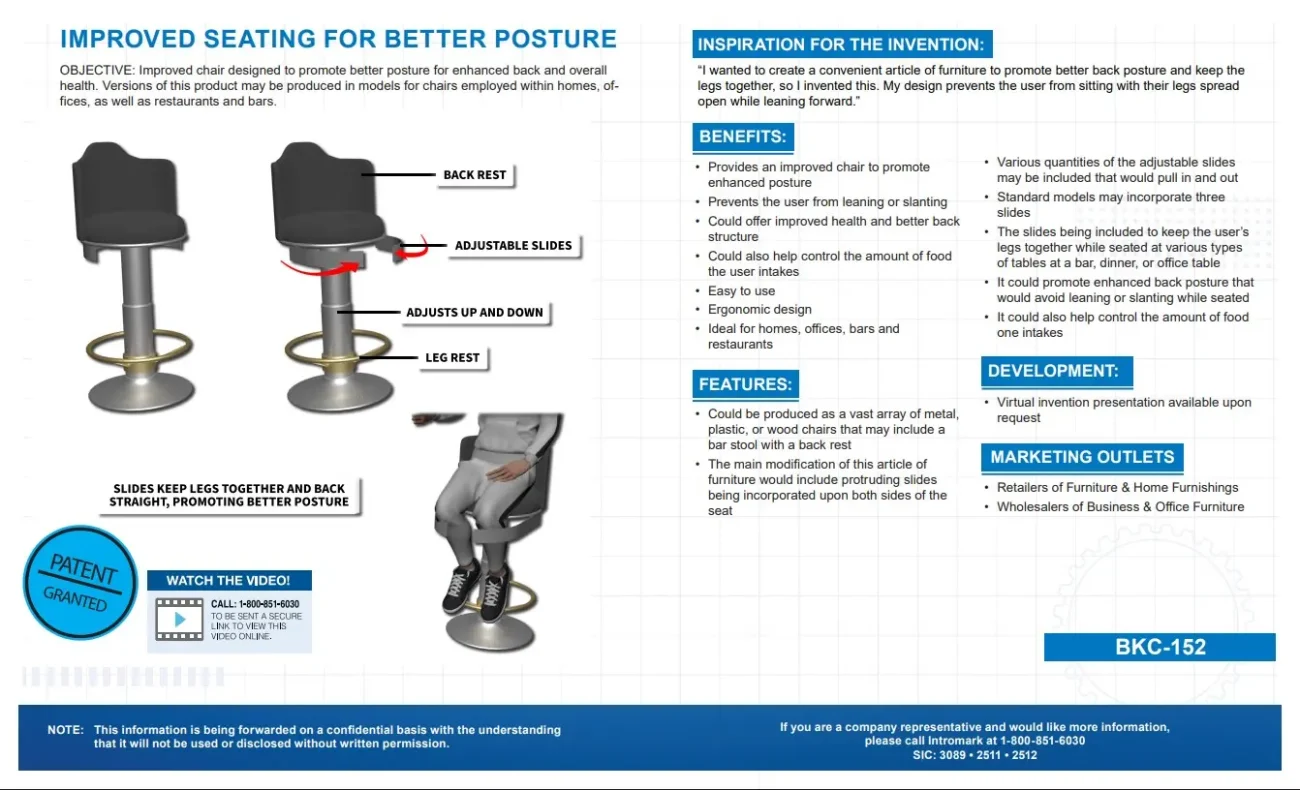 Ergonomic posture seating chair