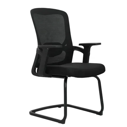 Modern Heavy-Duty Mesh Guest Chair Promotional Conference Furniture for Meetings and Visitors
